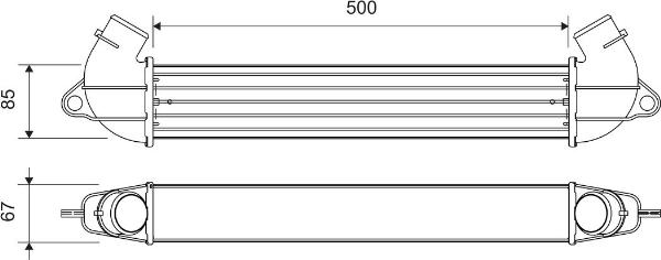VALEO 818712 - Интеркулер, теплообменник турбины abcparts.ee