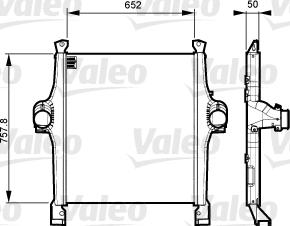 Valeo 818736 - Интеркулер, теплообменник турбины abcparts.ee