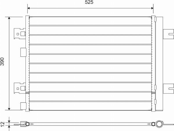 VALEO 812667 - Конденсатор кондиционера abcparts.ee