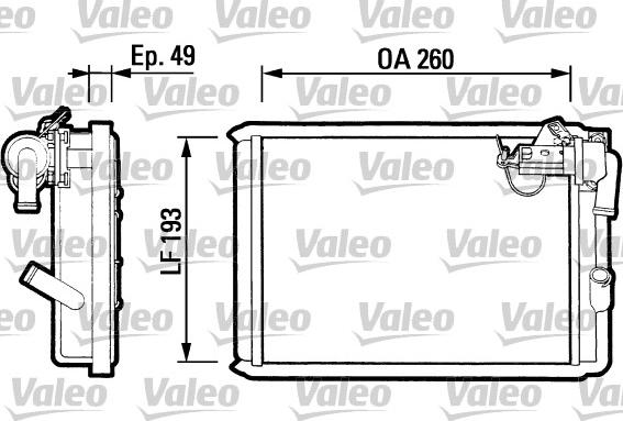Valeo 812047 - Теплообменник, отопление салона abcparts.ee