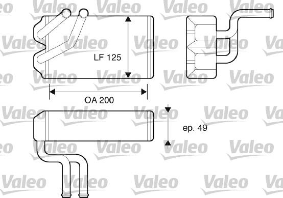 Valeo 812069 - Теплообменник, отопление салона abcparts.ee