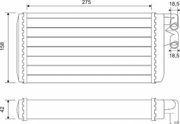 VALEO 812068 - Теплообменник, отопление салона abcparts.ee