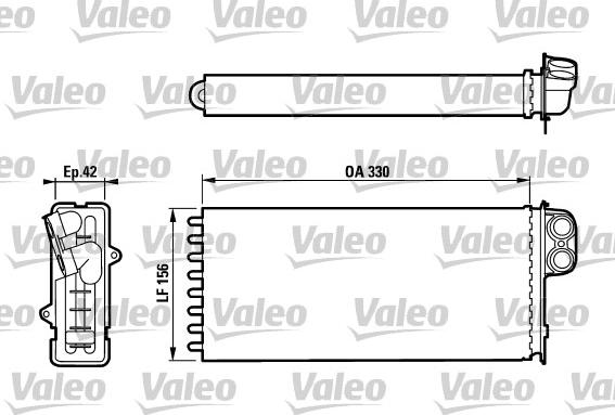 Valeo 812128 - Теплообменник, отопление салона abcparts.ee
