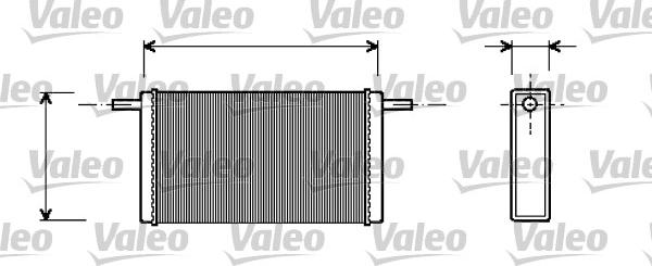 VALEO 812245 - Теплообменник, отопление салона abcparts.ee