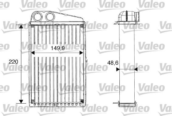 VALEO 812247 - Теплообменник, отопление салона abcparts.ee