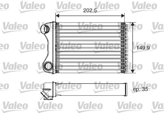 VALEO 812211 - Теплообменник, отопление салона abcparts.ee