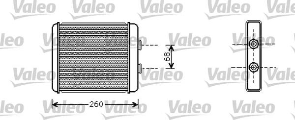 VALEO 812284 - Теплообменник, отопление салона abcparts.ee
