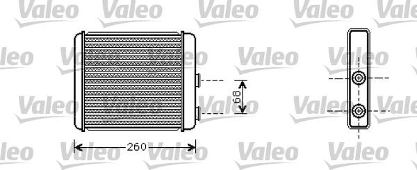 VALEO 812285 - Теплообменник, отопление салона abcparts.ee