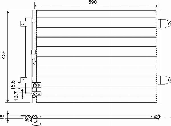 VALEO 812749 - Конденсатор кондиционера abcparts.ee