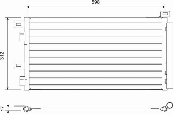 VALEO 817547 - Конденсатор кондиционера abcparts.ee