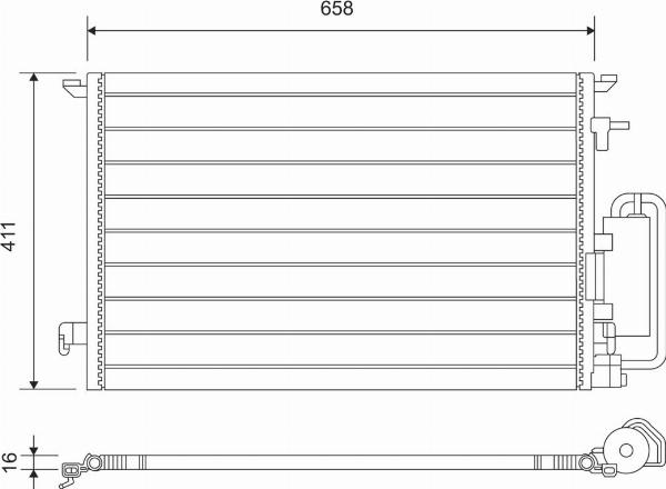 VALEO 817647 - Конденсатор кондиционера abcparts.ee