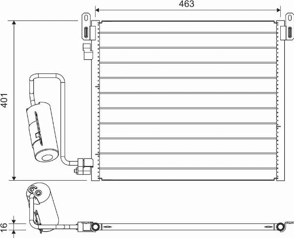 VALEO 817853 - Конденсатор кондиционера abcparts.ee