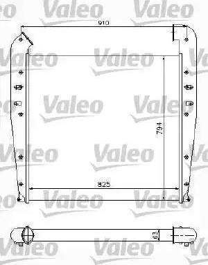 Valeo 817772 - Интеркулер, теплообменник турбины abcparts.ee
