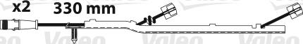 VALEO 882319 - Сигнализатор, износ тормозных колодок abcparts.ee
