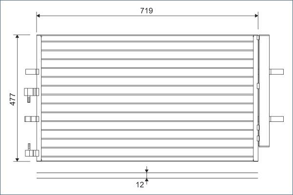 VALEO 822590 - Конденсатор кондиционера abcparts.ee