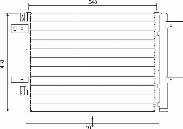 VALEO 822564 - Конденсатор кондиционера abcparts.ee