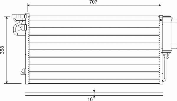 VALEO 822690 - Конденсатор кондиционера abcparts.ee
