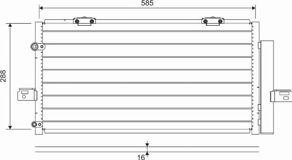 VALEO 822698 - Конденсатор кондиционера abcparts.ee