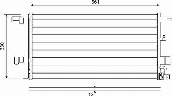 VALEO 822650 - Конденсатор кондиционера abcparts.ee