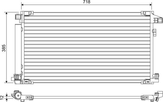 Valeo 822658 - Конденсатор кондиционера abcparts.ee