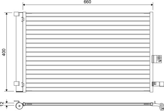 VALEO 822665 - Конденсатор кондиционера abcparts.ee