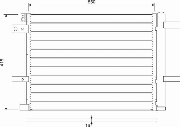 VALEO 822706 - Конденсатор кондиционера abcparts.ee