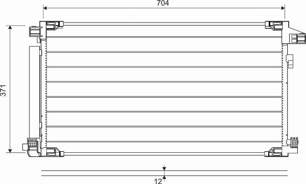 Valeo 822716 - Конденсатор кондиционера abcparts.ee