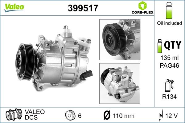 VALEO 399517 - Компрессор кондиционера abcparts.ee