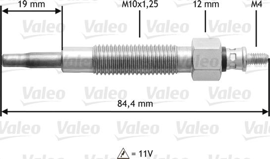 Valeo 345145 - Свеча накаливания abcparts.ee
