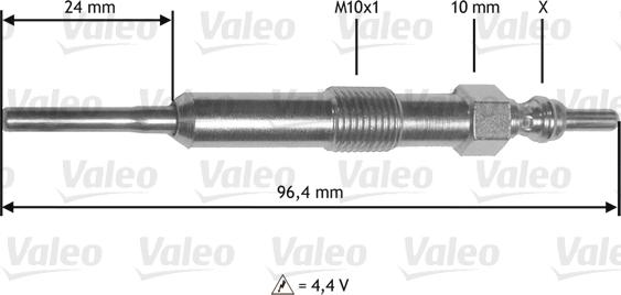 VALEO 345171 - Свеча накаливания abcparts.ee