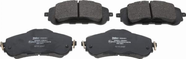 Valeo 302451 - Тормозные колодки, дисковые, комплект abcparts.ee