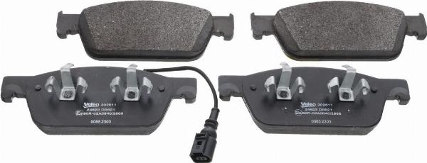 VALEO 302611 - Тормозные колодки, дисковые, комплект abcparts.ee