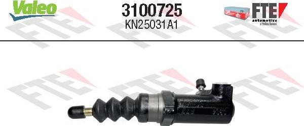 VALEO 3100725 - Рабочий цилиндр, система сцепления abcparts.ee