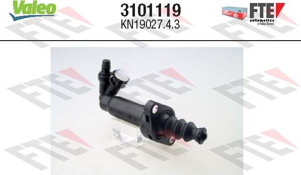 VALEO 3101119 - Рабочий цилиндр, система сцепления abcparts.ee