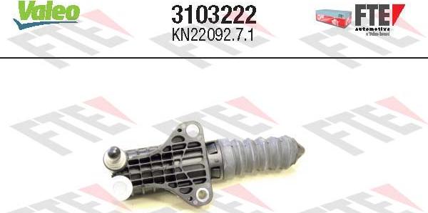 Valeo 3103222 - Рабочий цилиндр, система сцепления abcparts.ee