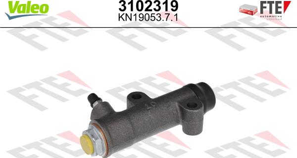 VALEO 3102319 - Рабочий цилиндр, система сцепления abcparts.ee