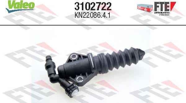 VALEO 3102722 - Рабочий цилиндр, система сцепления abcparts.ee