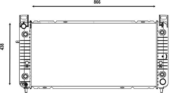 Valeo 376094 - Радиатор, охлаждение двигателя abcparts.ee