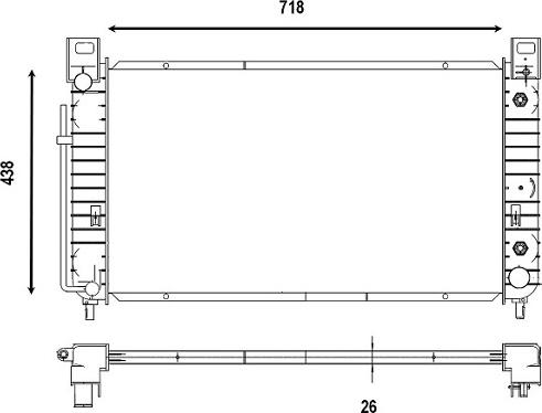Valeo 376086 - Радиатор, охлаждение двигателя abcparts.ee