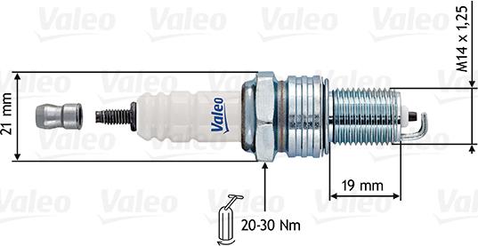 Valeo 246915 - Свеча зажигания abcparts.ee