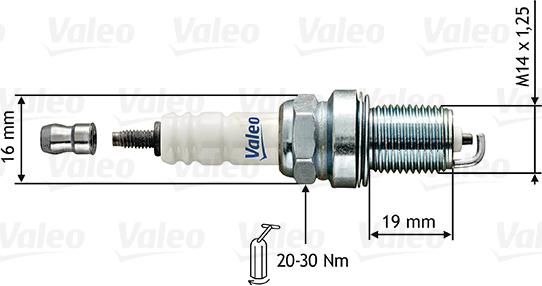 Valeo 246851 - Свеча зажигания abcparts.ee