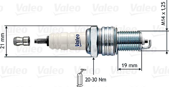 Valeo 246857 - Свеча зажигания abcparts.ee
