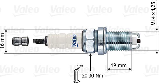 Valeo 246869 - Свеча зажигания abcparts.ee