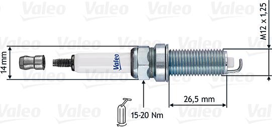 Valeo 246863 - Свеча зажигания abcparts.ee