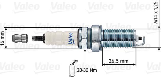 VALEO 246867 - Свеча зажигания abcparts.ee