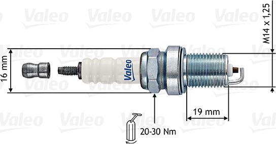 VALEO 246880 - Свеча зажигания abcparts.ee