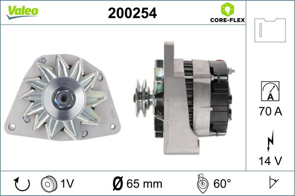 VALEO 200254 - Генератор abcparts.ee