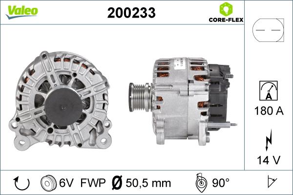 Valeo 200233 - Генератор abcparts.ee