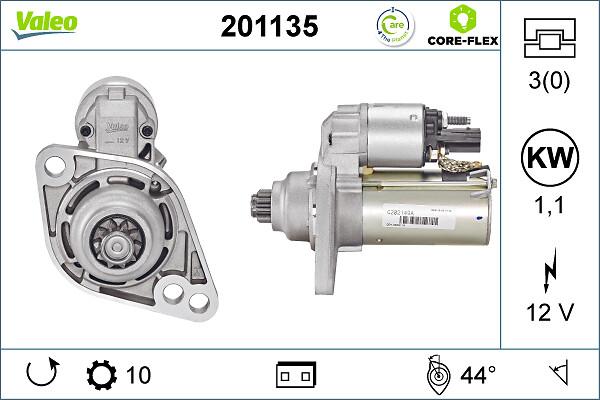 VALEO 201135 - Стартер abcparts.ee