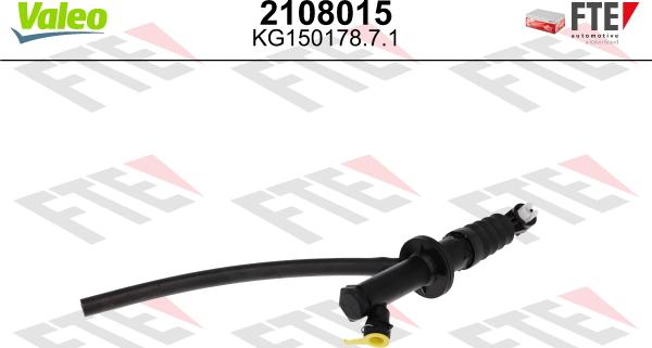 Valeo 2108015 - Главный цилиндр, система сцепления abcparts.ee